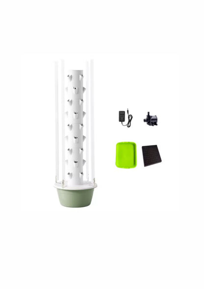 9 Tier Hydroponic Grow Tower with Grow Lights